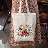 Handmade DIY Embroidery Canvas Tote Bag Kit - Creative Gift for Couples