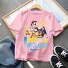 New PAW Patrol Children's Cotton Short-Sleeved Boys' Sports Shirt Girls' Casual Top Cartoon Print Summer T-Shirt Cartoon Print