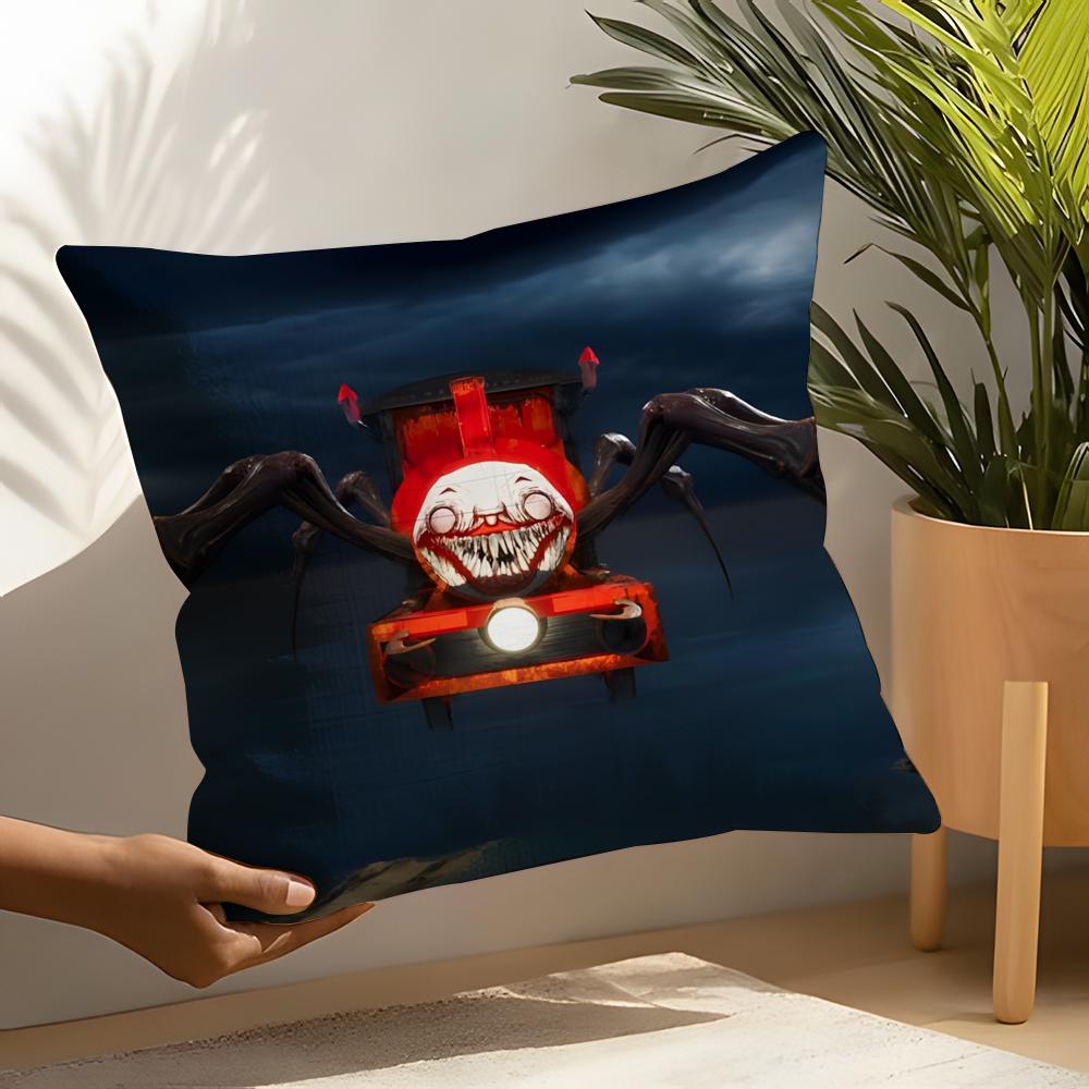 Horror Games CChooChoo Charles Pillow Case Linen Cushion Covers For Decorative Sofa Home Pillows Case Car Chair Pillows Cases