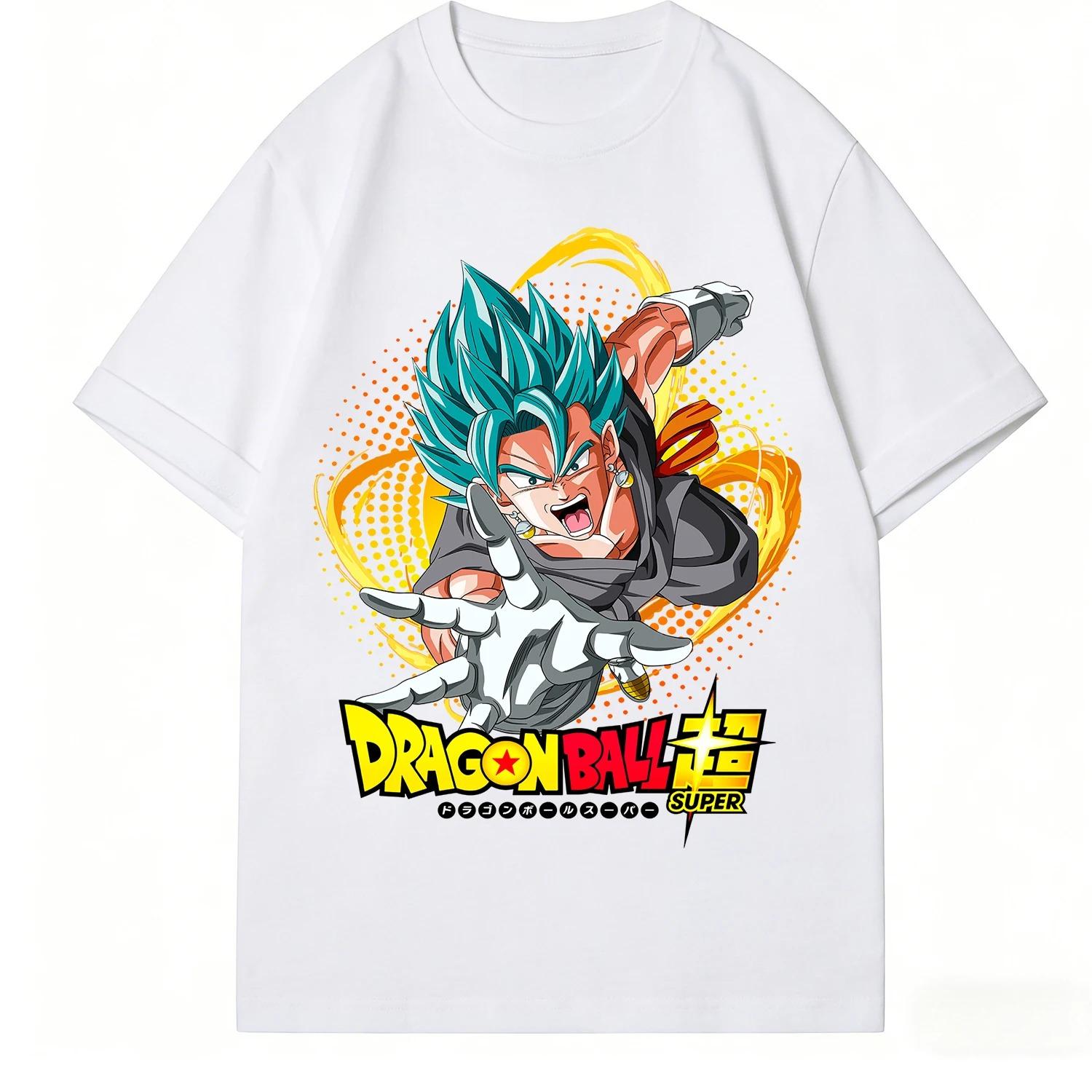 Dragon Ball Super Vegito Super Saiyan Blue Anime Black Women And Men Fashion Comfortable T-Shirt 4XL