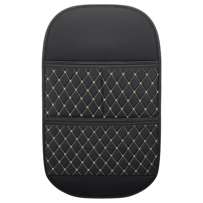 Premium Business Car Seat Backseat Leather Organiser Large 1pc, Waterproof & Stain Resistant Kickstand Backseat Protectors