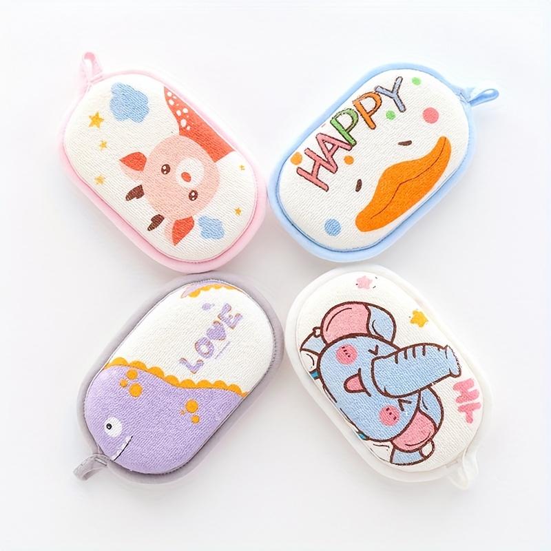 Bath Sponge, Cartoon Animal Style Sponge for Bathing, Bath Sponge Ultra Soft & Absorbent Natural and Safe Great for Sensitive Light Beige, for &