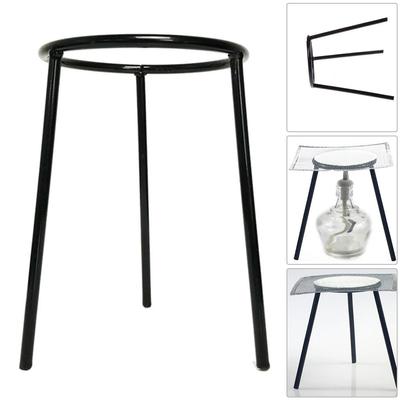Expérience de Chimie Scolaire Support Lampe à Alcool Trépied de Laboratoire 1 pièce 8.8x13cm Noir