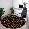 1PC Floral Pattern Chair Carpet for Office, Indoor Non-Slip Washable Carpet, Soft Comfortable Mat For Office Room Yy250930302