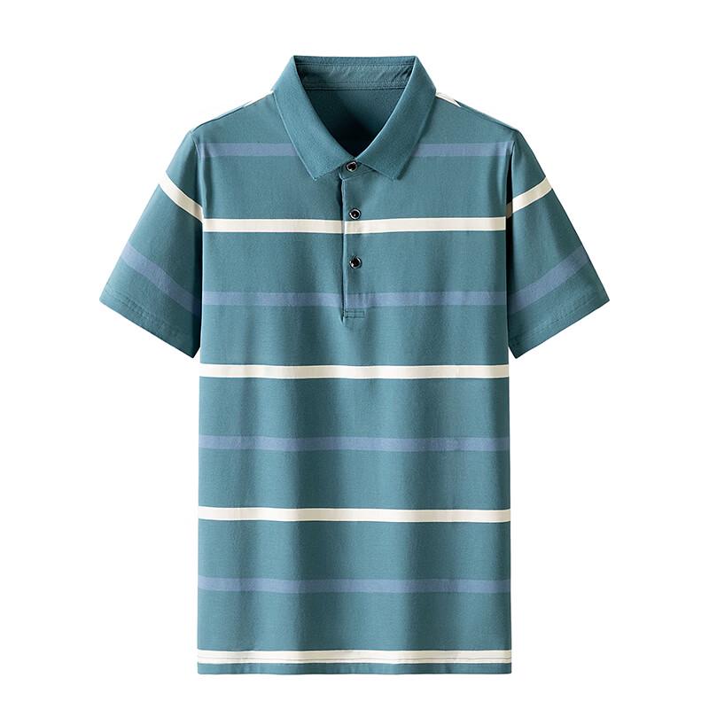 WRPCE Men s Striped Short-Sleeve Polo Shirt 2XL