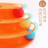 Funny Cat Pet Toy Cat Ball Toys Intelligence Triple Play Disc Cat Toy Balls Tower Tracks with Balls Toy Pet Product