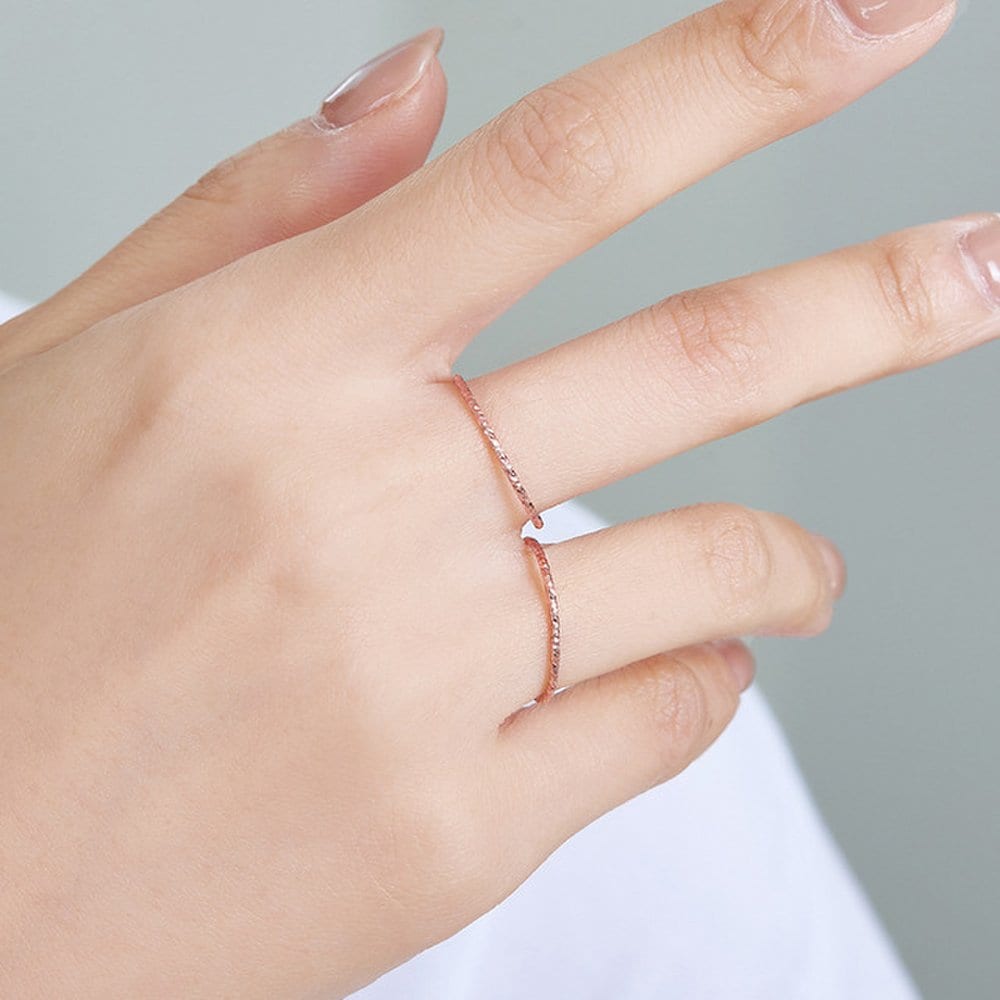 14K Bold Pure Cutting Ring