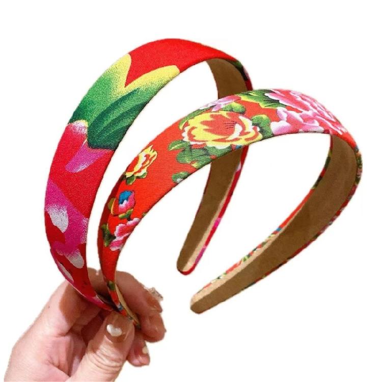 Wide Headband for Halloween Creative Scrunchie Floral Hair Tie Birthday Gifts