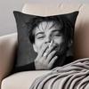 Handsome Actor lLeonardo DiCaprio Cushion Cover Pillowcase Antidustmite Invisible Zipper Short Plush Sofa Cushion