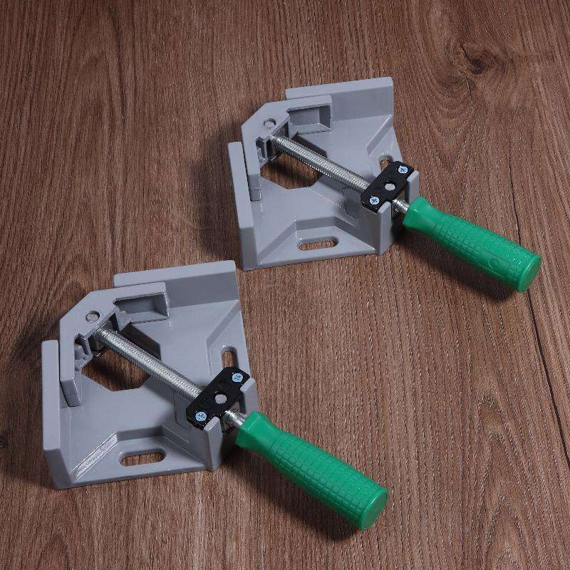 1/2Pcs 90 Degree Right Angle Clamp Welding Corner Clamps Holder Woodworking Photo Frame Glass Clamp Tool Adjustable Swing Jaw