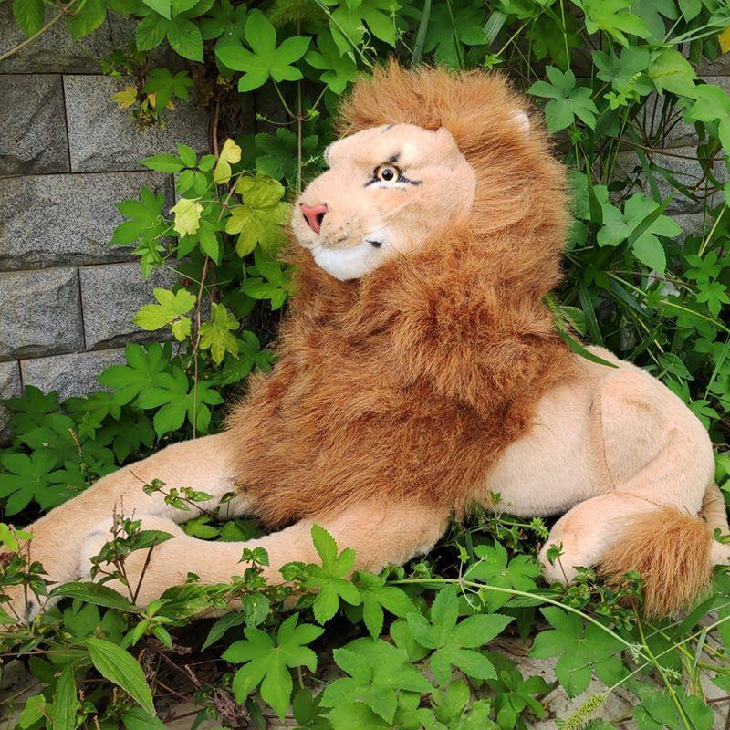 Vivid Lion Plush Soft Cuddly Huge Stuffed Animal Delightful Jungle Doll For Kids