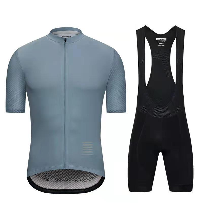 

Summer Short Sleeve Cycling Suit Men s Mountain Bike Suit Moisture Wicking Road Bike Cycling Suit 2026 Breathable Cycling Suit Set XS шифер серый