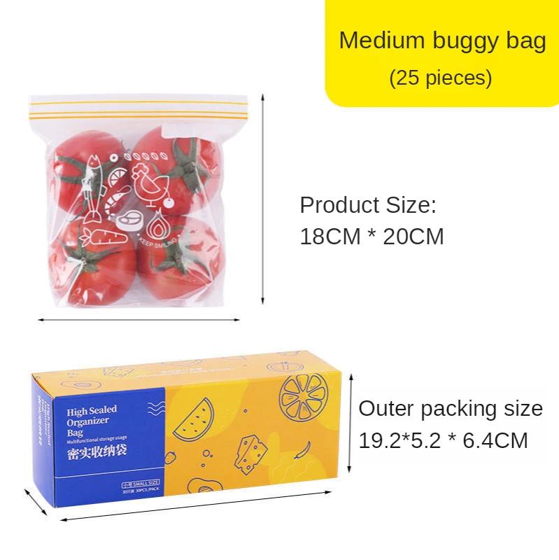 Reusable Zip Lock Bag Food Grade Transparent Storage Bag with Zipper Sealing Plastic Container Travel Freezer Camping Kitchen