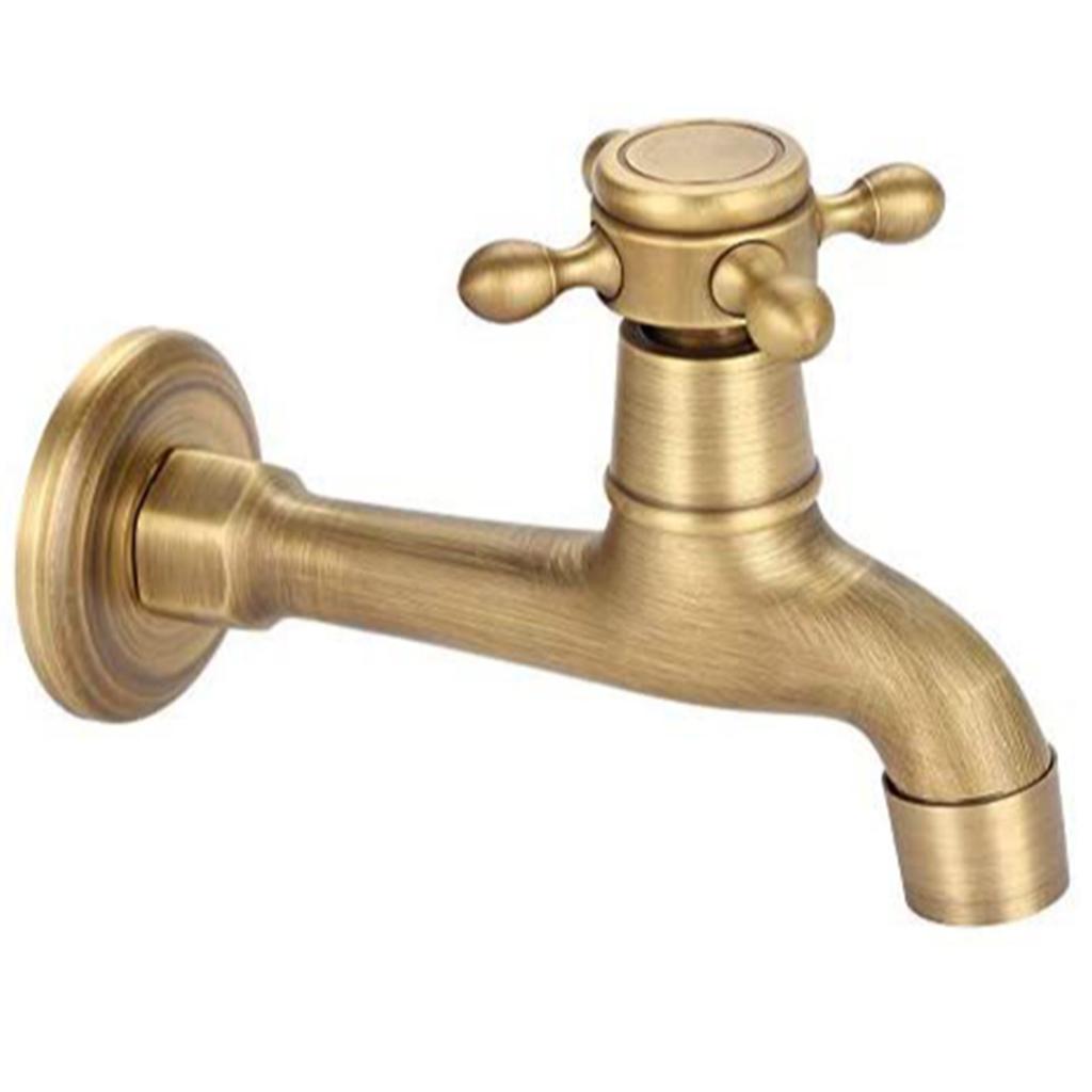 Měděná dřezová baterie Vintage Prodloužená Bronzová barva Jednopáková baterie na studenou vodu pro kuchyňský dřez Mop