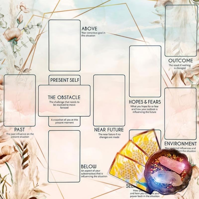 Reading Card Astrology Tablecloth Altars Cloth Square Divinations Cards Table Cloth Witchcrafts Deck Cloth Enduring