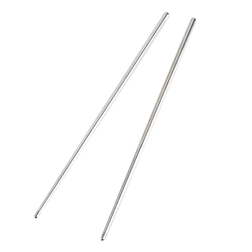 Practical Chinese Hollow Chopsticks Non-slip Stainless Steel Chop Stick Chopstick серебряный