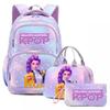 K-Pop Inspired Dual Compartment Backpack Teen Girls - Large Capacity 75L School Bag With Lunch Pouch Laptop Sleeve