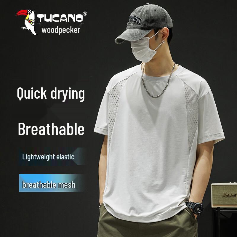 TUCANO Men s Mesh Breathable Short Sleeve T-Shirt L