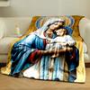 Religious Madonna Child Throw Blanket  Printed Blanket for Living Room Bed Couch lunch break Soft Cozy Blanket for Friend's festival Gift
