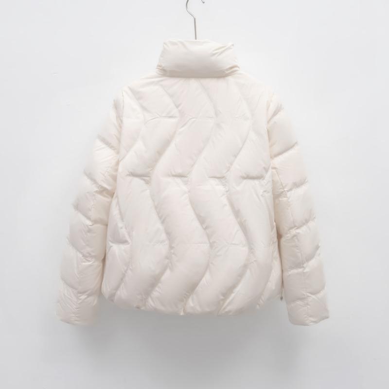 Winter Warm New Down Jacket Women's Stand-up Collar Slim Temperament Small Simple Solid Color Coat Tide