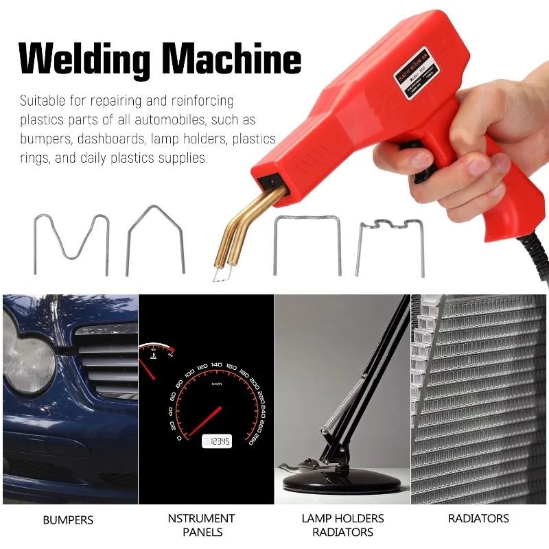 Plastic Welder Welding Machine Car Bumper Soldering Gun 4 Types Staples for Bumper/Kayak/Plastic Product Repairs