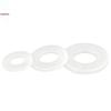 Ultra-Thin Nylon Insulation Flat Washers - White, Oversized, Round (M2-M8)