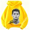 Boys Cristiano Ronaldo Hoodie CR7 Football Player Graphic Hooded Sweatshirt Kids Casual Long Sleeve Sport Pullover