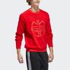 Adidas Neo Essentials Sweatshirt Men Tops Red H52974