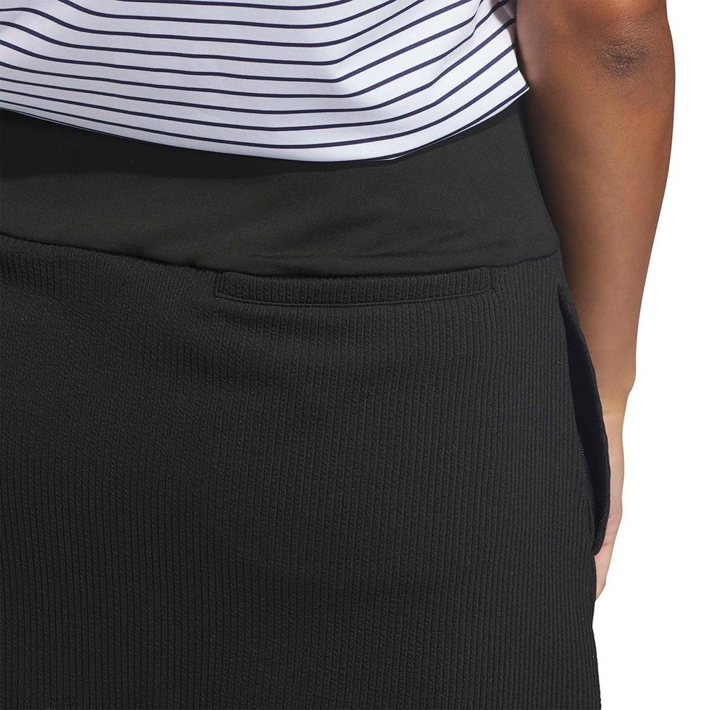Golf Skirt Textured Skirt Black [Adidas Golf] Pull-On