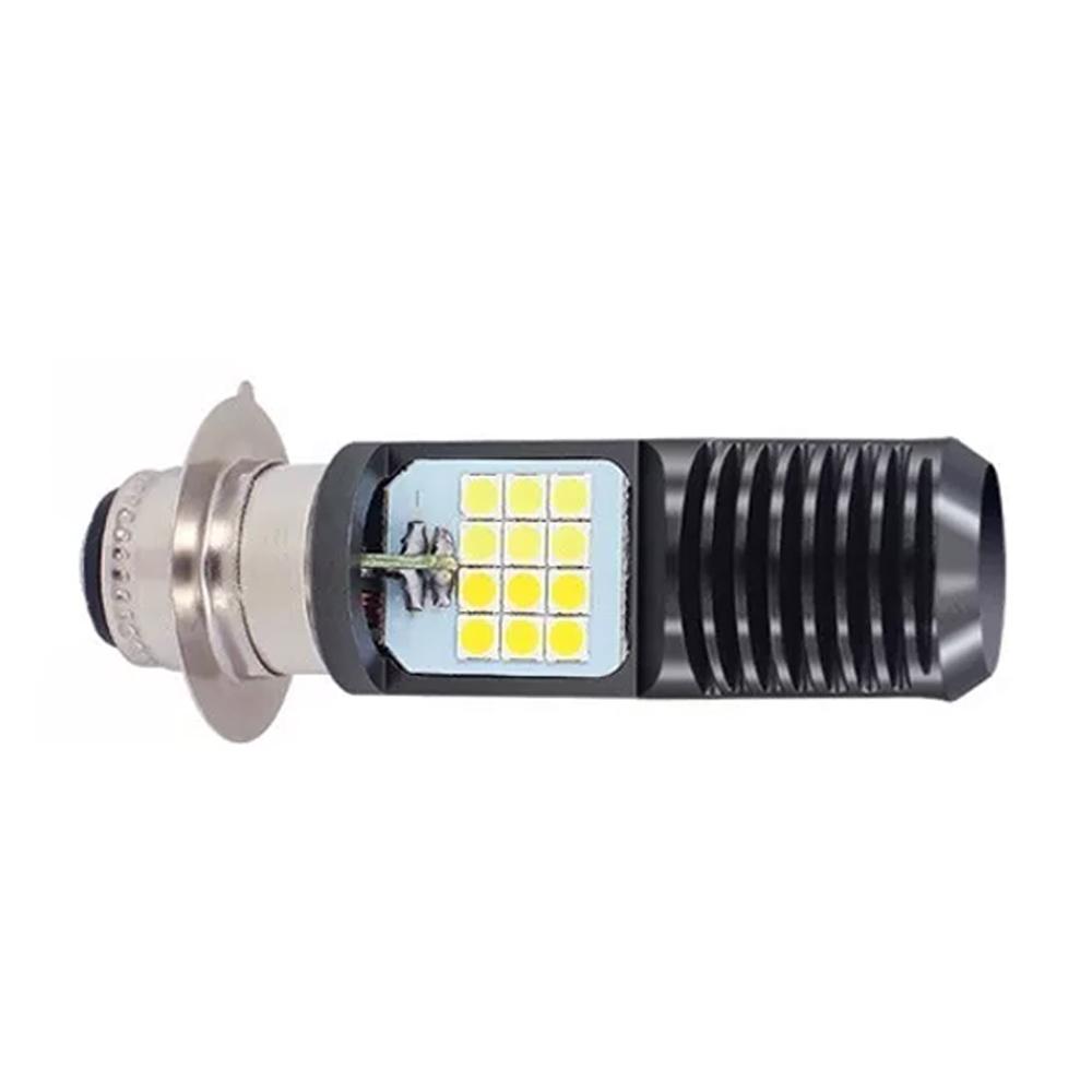 1pc H4 LED Motorcycle Headlight BA20D P15 Led Lamp Headlamp For Motorcycle High Low Beam 24SMD P15D