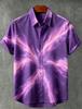 Tie-Dye Short Sleeve Button-Up Shirt, Casual Summer Essential for Daily Wear