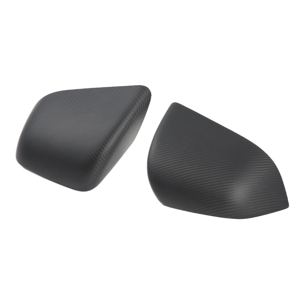 2pcs Side Rearview Mirror Cover Dry Carbon Replacement for 2021+(Light Color )