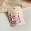 4Pcs Hairpins Hollow Star Heart Butterflies Shape Hair Clips Soft Macaron Colors Gentle BB Clips Kids Hair Accessories