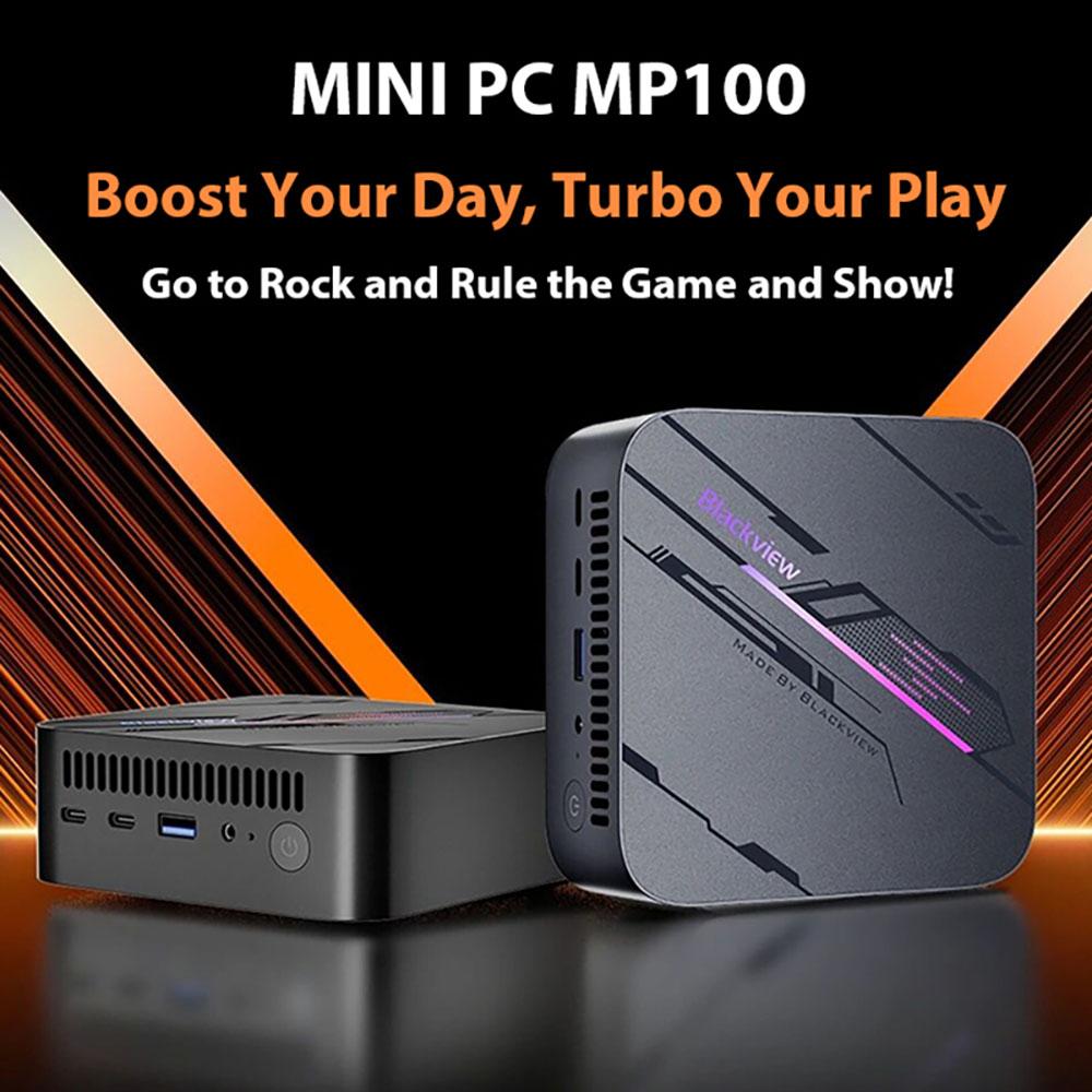 Blackview MP100 Mini-PC, AMD Ryzen 7 5700U 8 Kerne Max 4,3 GHz, 32 GB RAM 1 TB SSD