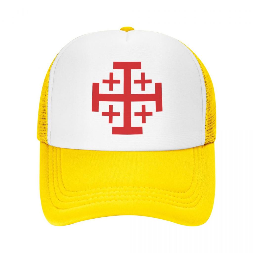 Personalized Jerusalem Kingdom Cross Baseball Cap Sun Protection Adjustable Knights Templar Crusades Trucker Hat Spring Dad Hat