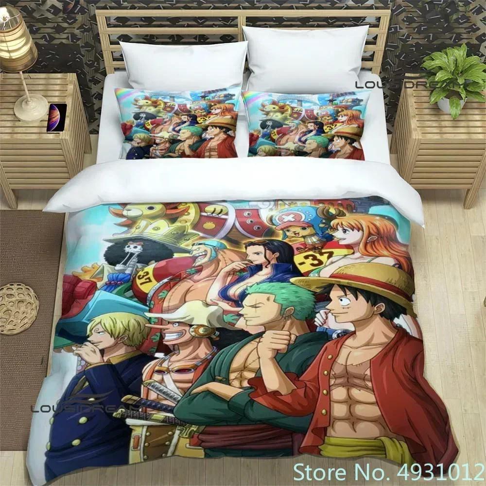 Cartoon One-Piece Bedding Sets Exquisite Supplies Pillowcase Anime Bedclothes 3D Printed Kids Adult Quilt Duvet Cover Gift