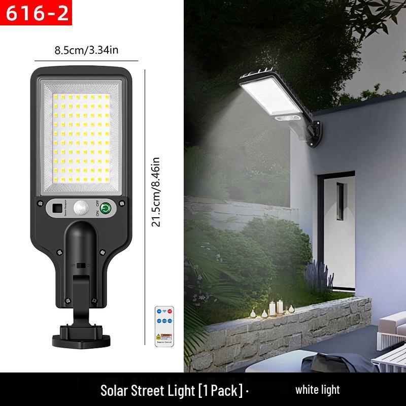 Outdoor Solar Garden Lights with Motion Sensor - LED Wall-Mounted, Ultra-Bright for Home and Street Use