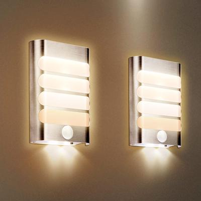 Αισθητήρας Κίνησης Φωτάκι Νυχτός Εσωτερικού Χώρου, LED Φωτάκι Νυχτός, Θερμό Λευκό, για Σκάλες, Διαδρόμους, Χώρους Ποδιών, Υπνοδωμάτια και Μπάνια, Περιλαμβάνει Διπλής Όψης Ταινία και