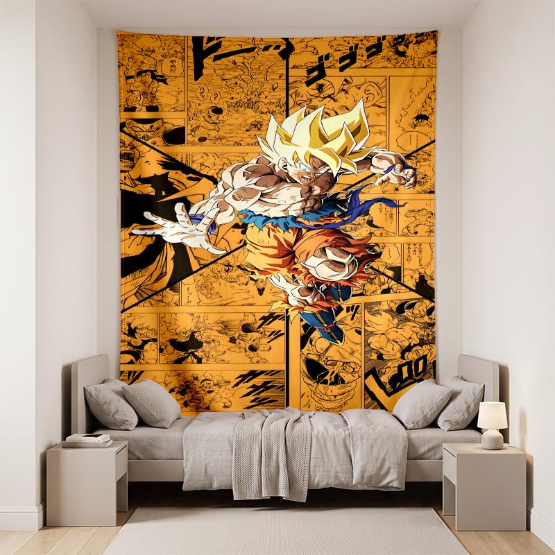 Dragon Ball (37) Wandteppich Wandbehang Kulisse Für Schlafzimmer Wohnzimmer Heimdekoration