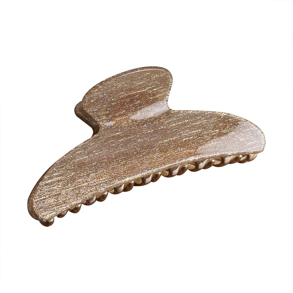 Sophisticated Acrylic Hair Claw Clip Featuring Unique Line Design For Fashionable Women