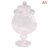 1/12 Dollhouse Miniature Glass Jar Retro Gummy Candy Biscuit Jar Bottle Modle Toy Kitchen Furniture Doll House Decor Accessoires