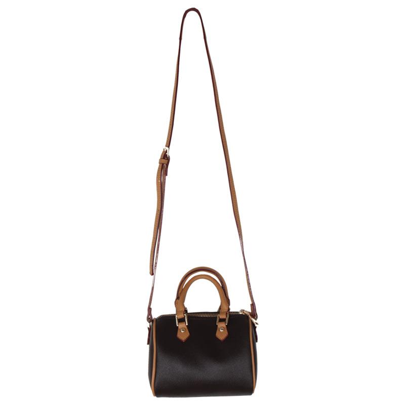 Matte Color-blocking PU Bag Zipper Pillow Bag Handbag Single Shoulder Diagonal Bag Women