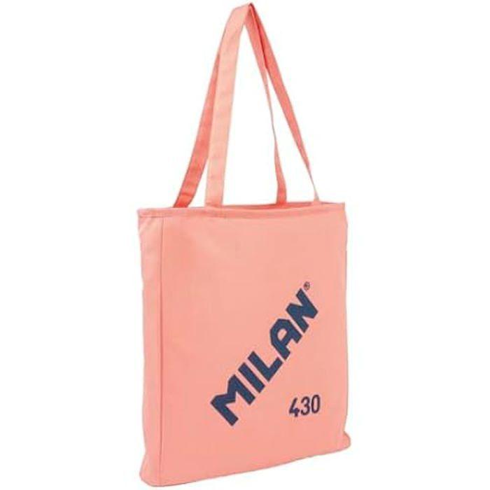 Sac Shopper - MILAN - Collection Caoutchouc 430 - Rose - Tissu Ripstop Léger - 7,5 Litres