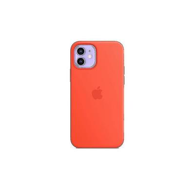(Elektrisches Orange) Silikonhülle mit MagSafe für iPhone 12 & 12 Pro