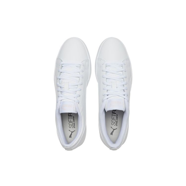 Puma Smash V2 Slip Resistant Lightweight Low Top Sneakers Women Sneakers White 365208-19