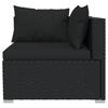 Vidaxl 3-Osobowa Sofa Z Poduszkami, Czarna, Polirattan