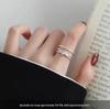 Women's 925 Knotted Open Ring: Light Luxury Index or Pinky Niche Design