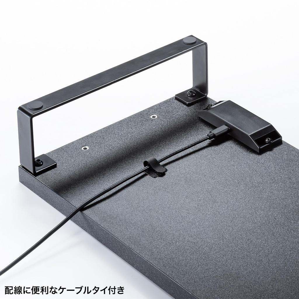 SANWA SUPPLY Monitor Stand with USB Hub (Black) MR-LC215BK