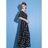 Sancai 2025 Summer Square Neck Floral Maxi Dress