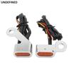 Motorcycle Handlebar Turn Signal Light Mini LED Indicator Run Lamp for Harley Touring Road King Softail FXSB FXBB